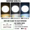 6W 3CCT Recessed LED Panel Light with CCT Switch | &Oslash;120mm