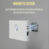 Rechargeable Night Lights with Dusk to Dawn & Motion Sensors, Warm & Soft White Stair Lights for Bathroom, Hallway, Linkable, Magnetic Mount