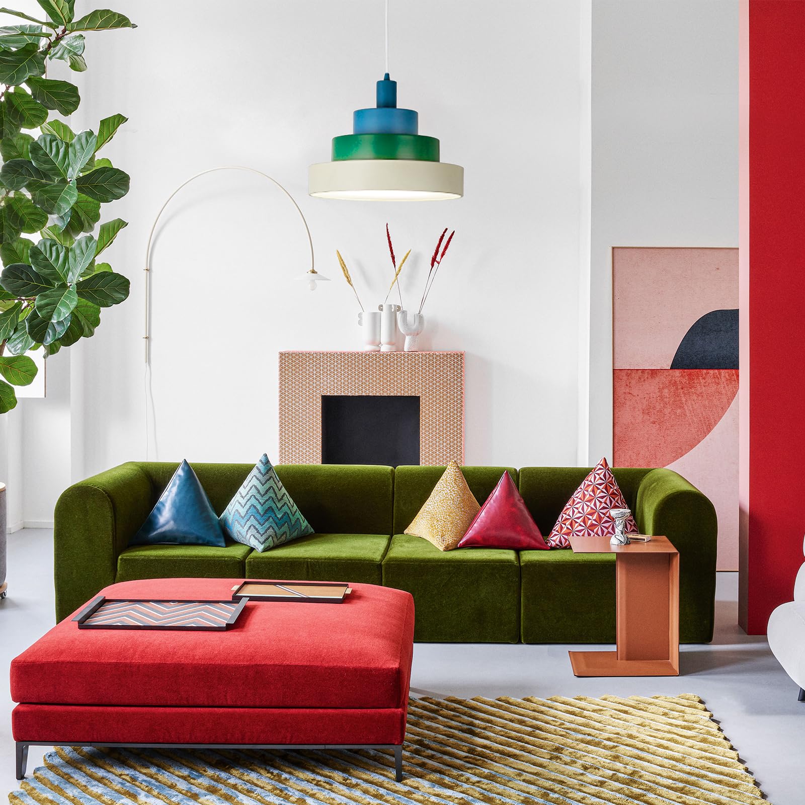 Unique Pyramid Pendant Light Fixtures - LED Technology, Metal Acrylic Shade, Adjustable Height - Versatile Hanging Lights for Bedrooms, Kids Rooms, Living Rooms & Dining Areas 