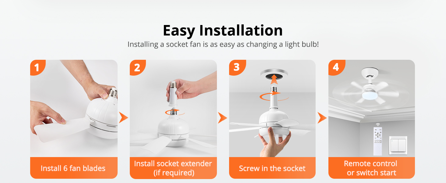 Socket Fan Light with Remote (7)