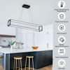 Modern LED Chandelier Linear Rectangle Chandelier Dimmable 39