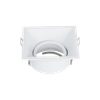 Size 90*90MM Black And White Two-Colour Square Zinc Downlight Housing Opening Size 80MM