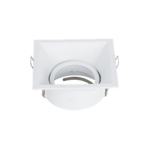 Size 90*90MM Black And White Two-Colour Square Zinc Downlight Housing Opening Size 80MM