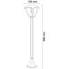 Modern Design 33.8 Inches Height LED Outdoor Lights IP44 For Garden