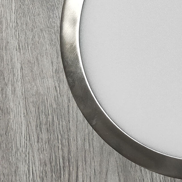 12 Watt Satin Nickel Round Ceiling 6.7in LED Panel Light