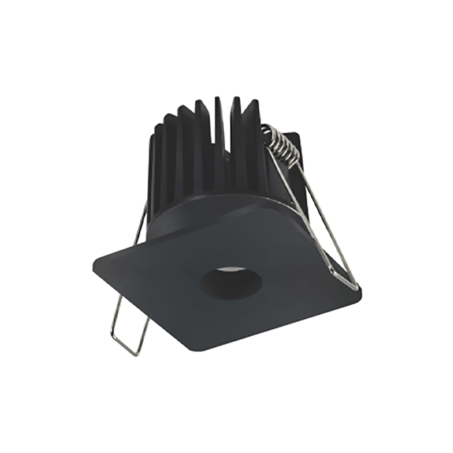 8W Recessed LED Black & White Aluminium Downlight 60*60*51.8MM