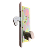 Narrow locking body with zinc alloy insert Hotel door lock Made in China