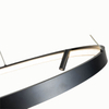 D800*H1220MM 55W 3000K+6000K Matte Black Led Modern Luxury Chandelier Home Hotel Made in China