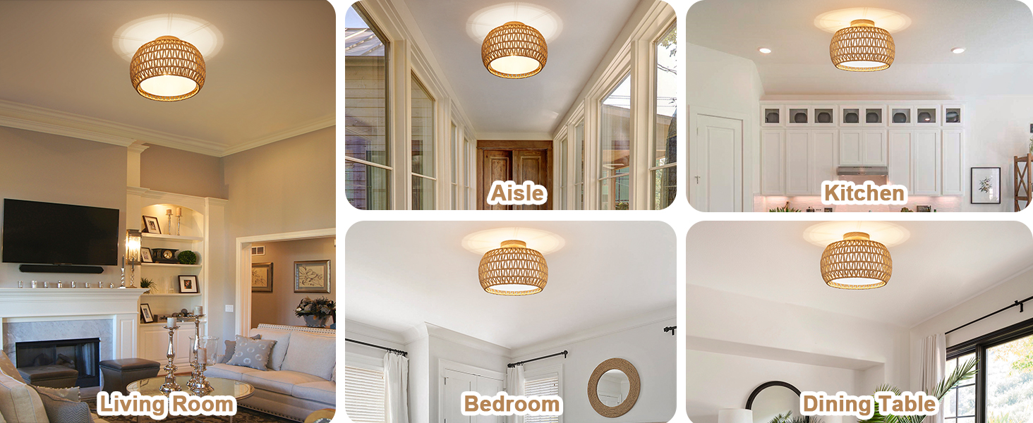 Rattan Ceiling Light (5)