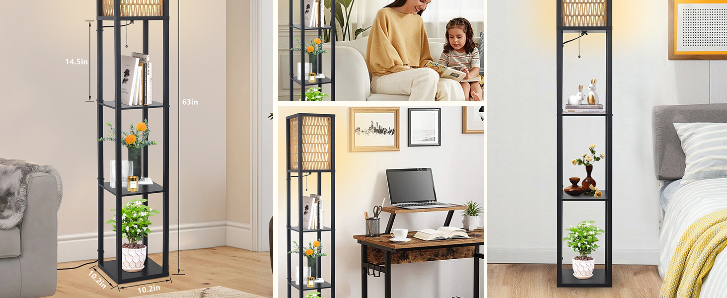 Floor Lamp with Shelves (7)