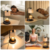Candle Warmer Lamp with Timer, Dimmable Candle Wax Warmer with 2 Light Bulbs, Height Adjustable Electric Candle Lamp for All Size Scented Candles, Home Room Decor, Gifts for Women Mom 