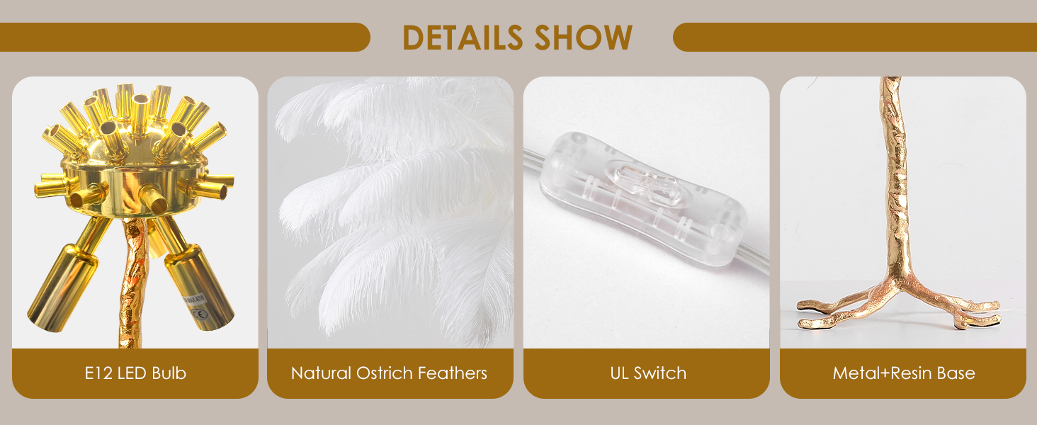 Ostrich Feather Table Lamp (4)