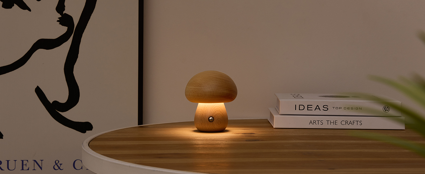 Wood Mushroom Lamp (6)