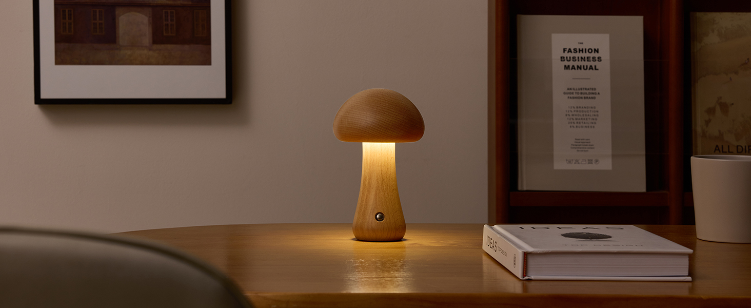 Wood Mushroom Lamp (7)