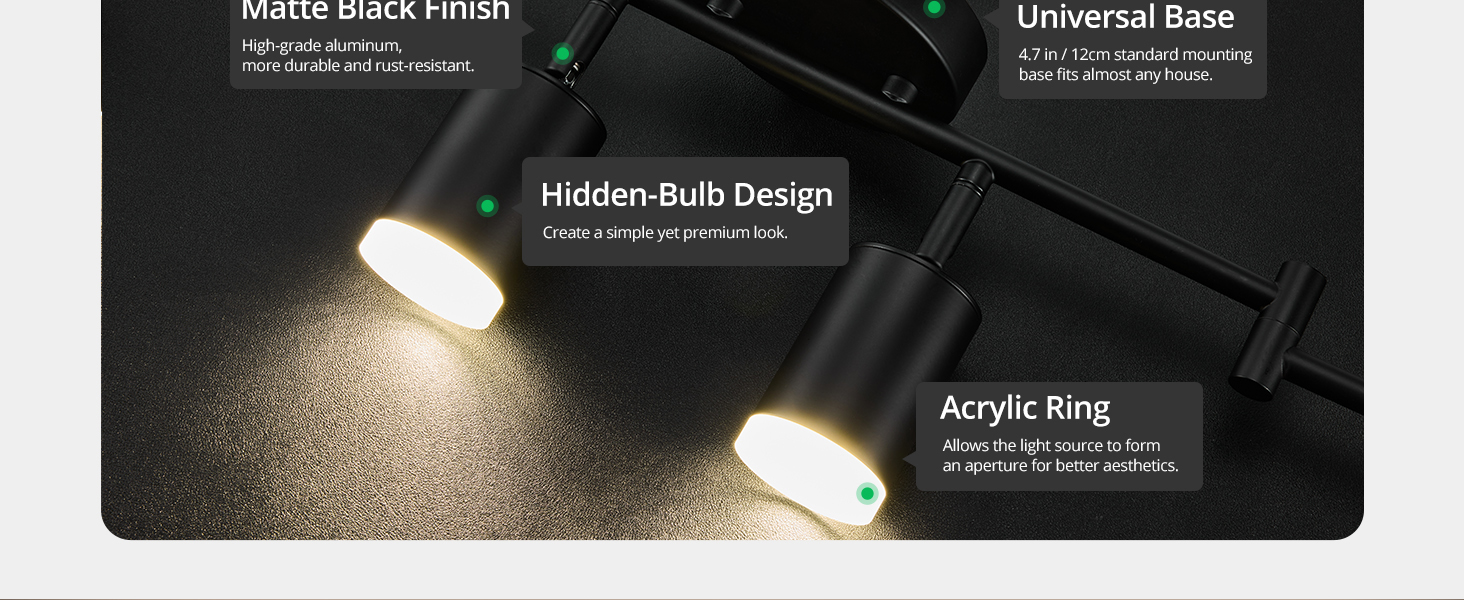 Gold Track Lighting Kit (3)