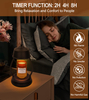  Candle Warmer Lamp, Dimmable Electric Lantern Candle Warmer with Timer, Home Decor Black Candle Lamp Warmer, Birthday Presents for Women, Large Lamp Candle Warmer Birthday Presents for Mom 