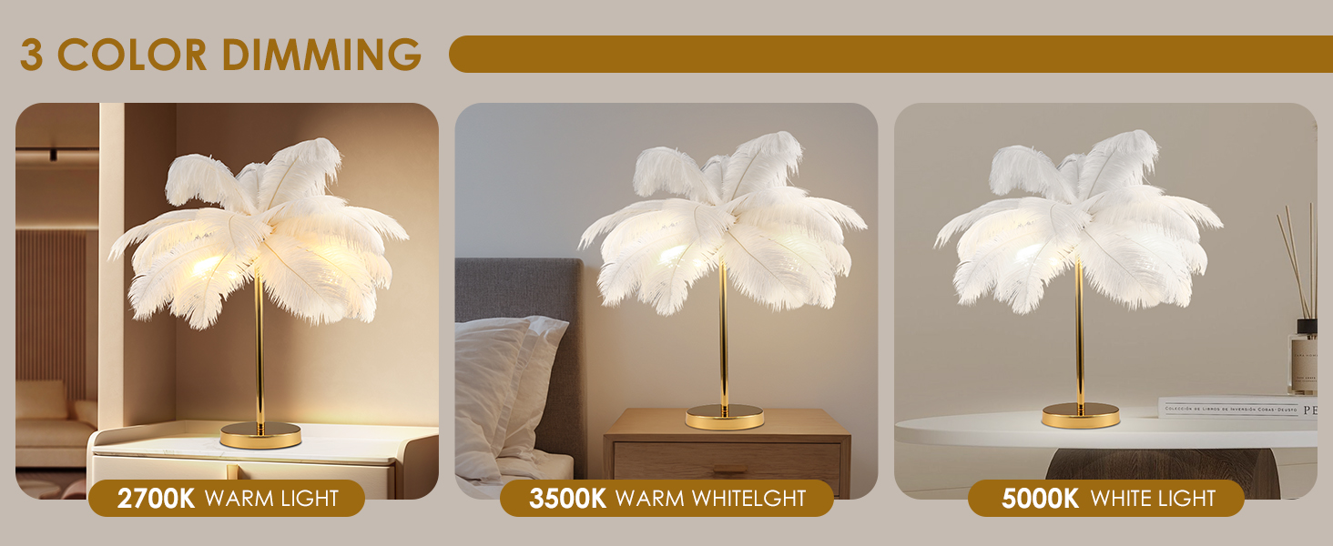 Ostrich Feather Table Lamp (3)