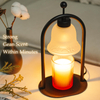 Candle Warmer Lamp with Timer, Electric Candle Warmer Lamp with 2 Bulbs for Jar Candles, Dimmable Timer Heat Melting Wax Candles for Bedroom Home Decor House Warming Gifts 