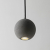 Grey Globe Led Pendant Light, 2700K/3000K, Handcrafted Art Hanging Light, 4.5w 220LM Ceiling Light, Adjustable Chandelier Lighting, Pendant Lamp for Kitchen Island, Bar 