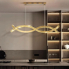 950Mm60+60W Two-Colour Light Source Stainless Steel + Crystal Decorative Lighting Chandeliers & Pendant Lights Interior Ceilings