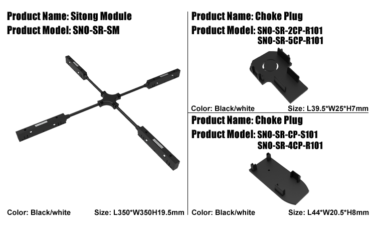 10. M101- four-way module, plug, modern LED track fittings