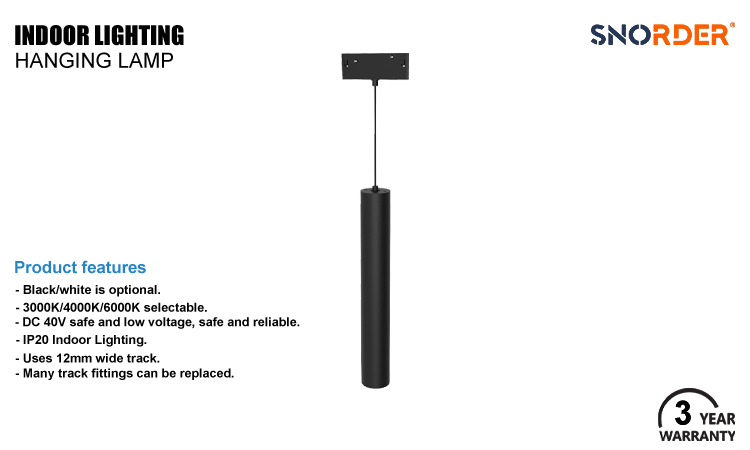 3. 15W best-selling LED magnetic chandelier, 3000K 4000K 6000K optional, sand white and sand black optional, beam angle 24 degrees 36 degrees 60 degrees 3-year warranty IP20 indoor lighting