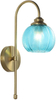 Glass Wall Sconce Mid Century Vintage Wall Lamp Modern Globe Bathroom Sconces Wall Lighting Brass Gold Wall Sconces Long Thin Wall Sconce Bedroom Bedside Wall Lamp