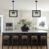 Crystal Chandelier Pendant Lights 4Lights, Modern Gold and Crystal Pendant Lighting Fixture Chandelier Hanging Light for Dining Room Living Room E12 