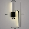 Modern Wall Sconce Light Led Sconces Wall Lighting Indoor Wall Light Sconces Cordless Bathroom Bedroom Wall Lights