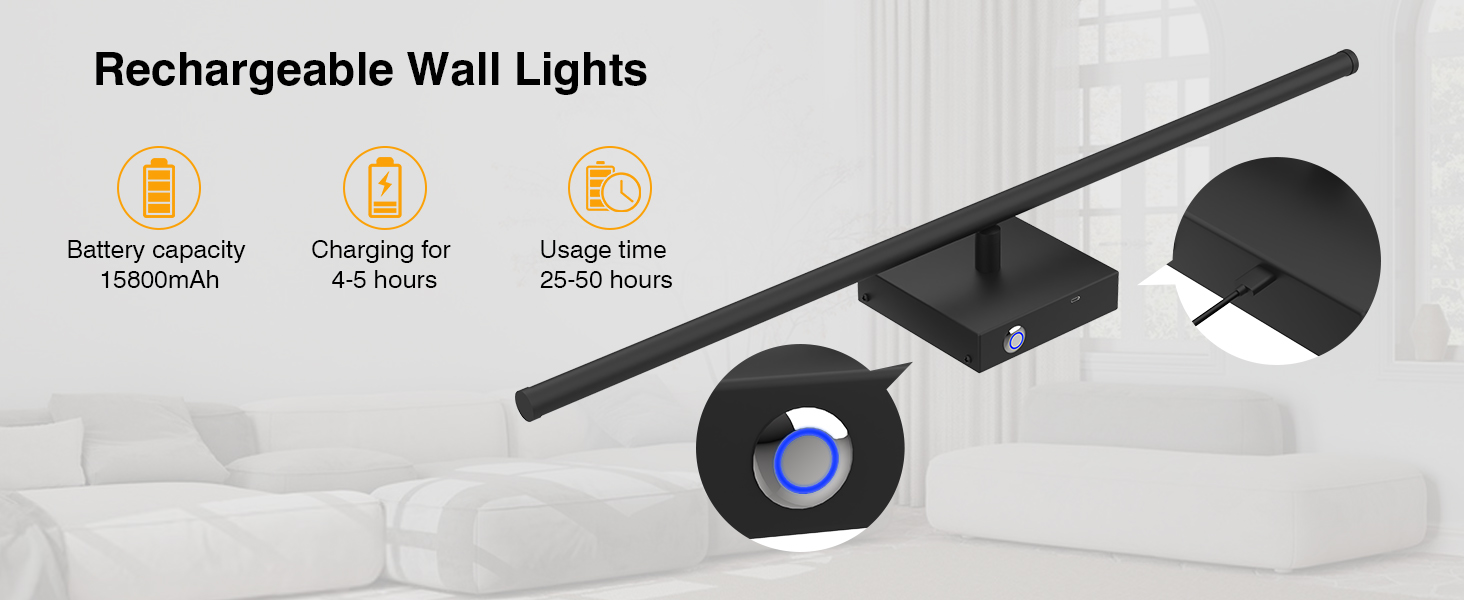Battery Operated Wall Sconces (4)