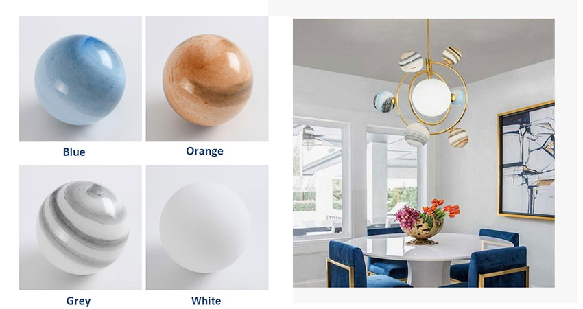 Modern LED Chandelier with Planet Shape (4)