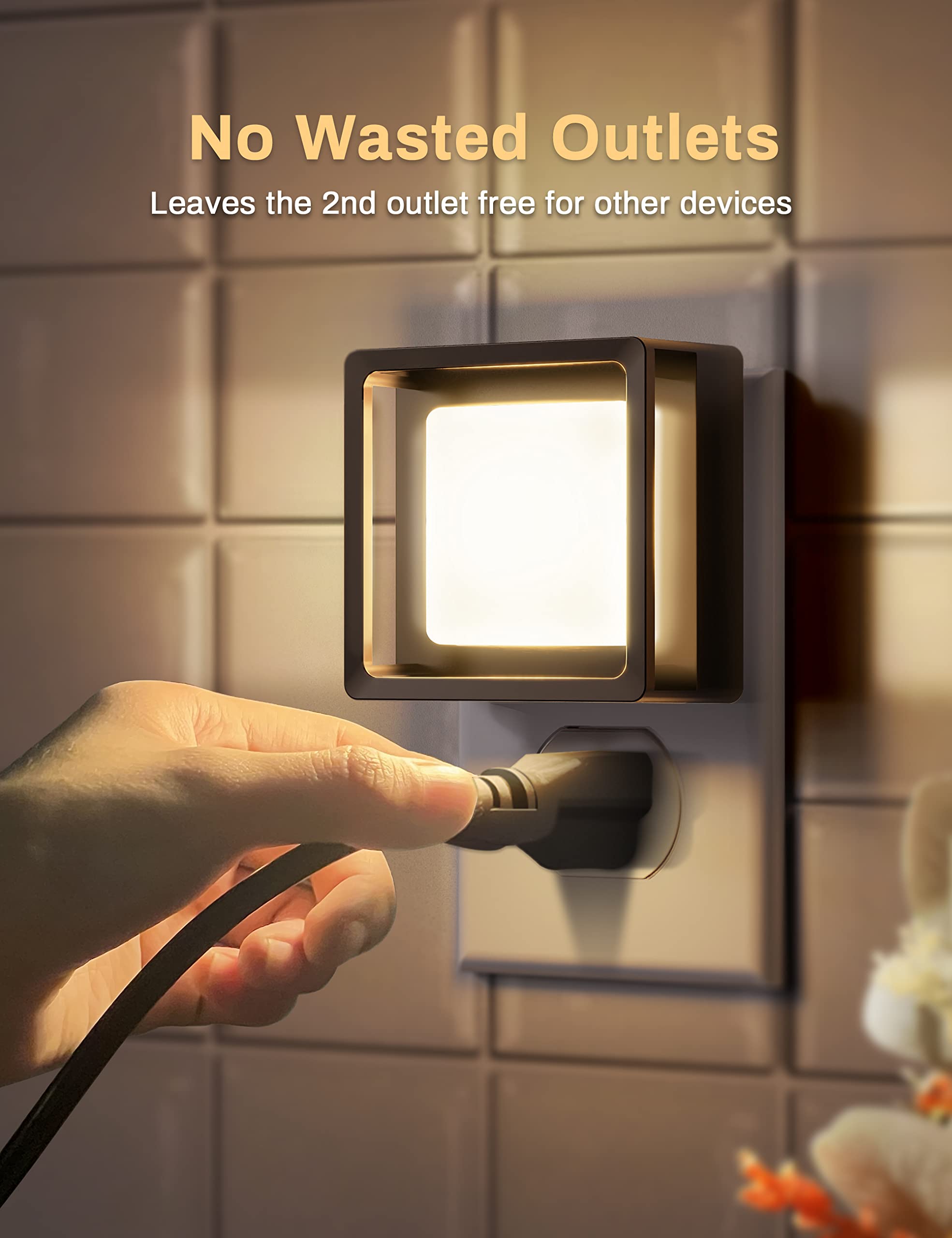 Night Light, Night Lights Plug Into Wall, Night Light, Dusk to Dawn Sensor, LED Night Light Adjustable Brightness, Bedroom, Bathroom, Hallway, Stairs, Halloween, Party