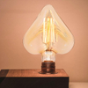 LED Bulb E27 4W Heart Shaped Non-Dimmable LED COB Filament Bulb Edison Lamp Indoor Home Decoration Tungsten Lamp Vintage Bulbs 125*166mm 