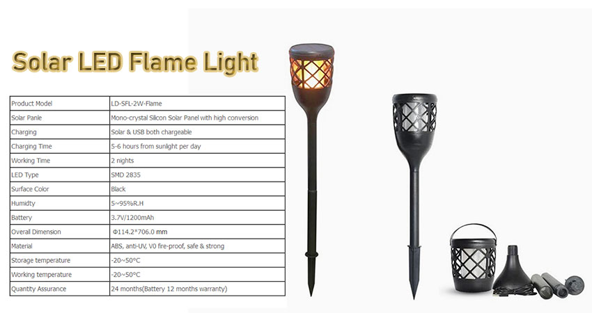 Solar LED Flame Light (1)