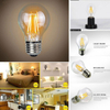 7W 2500K LED Light Bulbs Vintage Exposed Filament Smoke Glass LED with a Medium E27 Base Light Bulb Original Vintage 