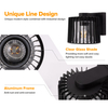 Outdoor Wall Lantern, Exterior Waterproof Wall Sconce Light Fixtures, Black Front Door Porch Lights Wall Mount Lighting with Clear Glass Shade, E26 Socket Wall Lamp for Patio 