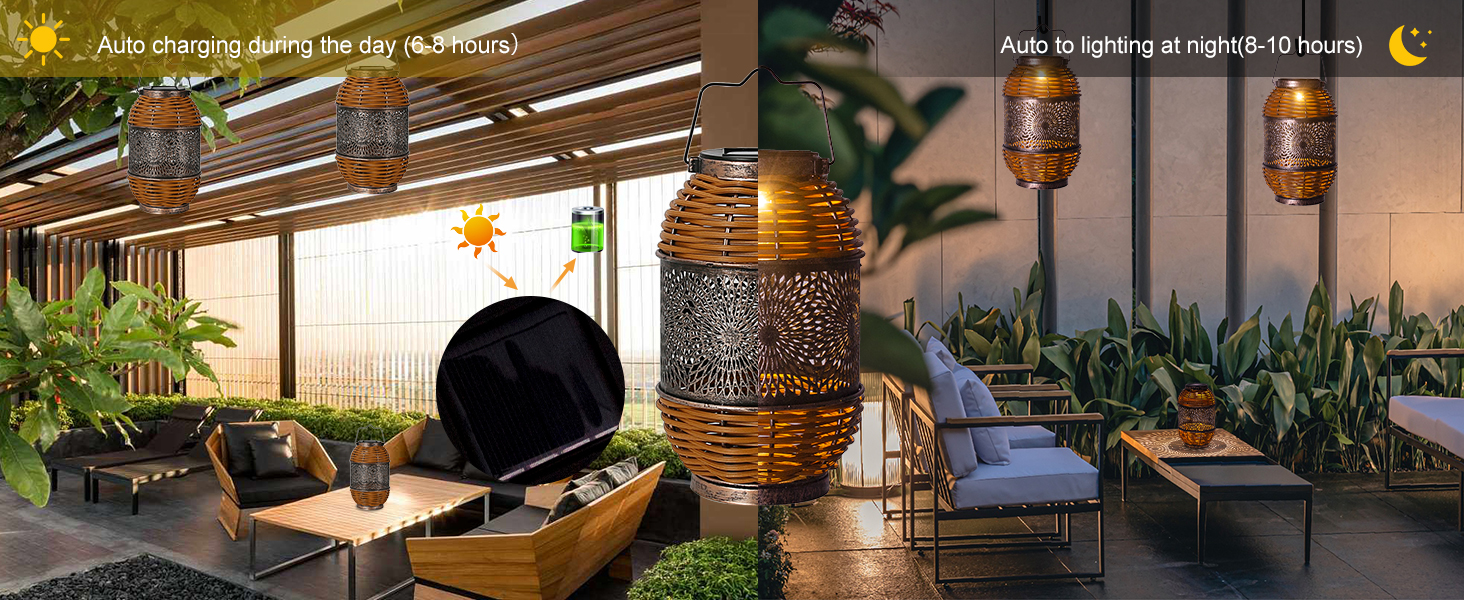 Solar Lanterns Outdoor Hanging (3)