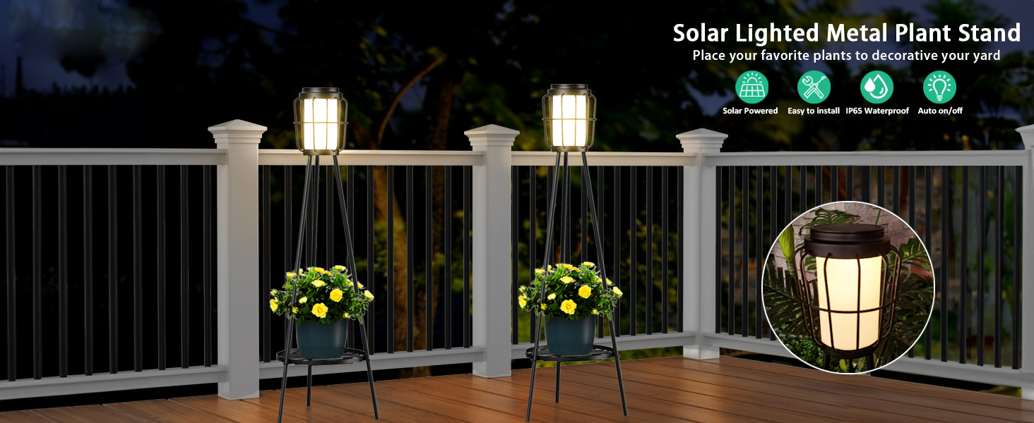 Solar-Floor-Lamps-with-2-Tier-Plant-Stand-(1)