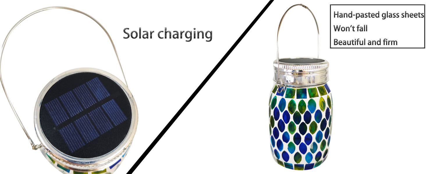 Solar Outdoor Mosaic Lantern (5)