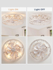 Caged Ceiling Fans with Lights, Farmhouse Flush Mount Ceiling Fan with Remote, Low Profile Ceiling Fan Light Fixture for Bedroom, Kitchen, Dining Room