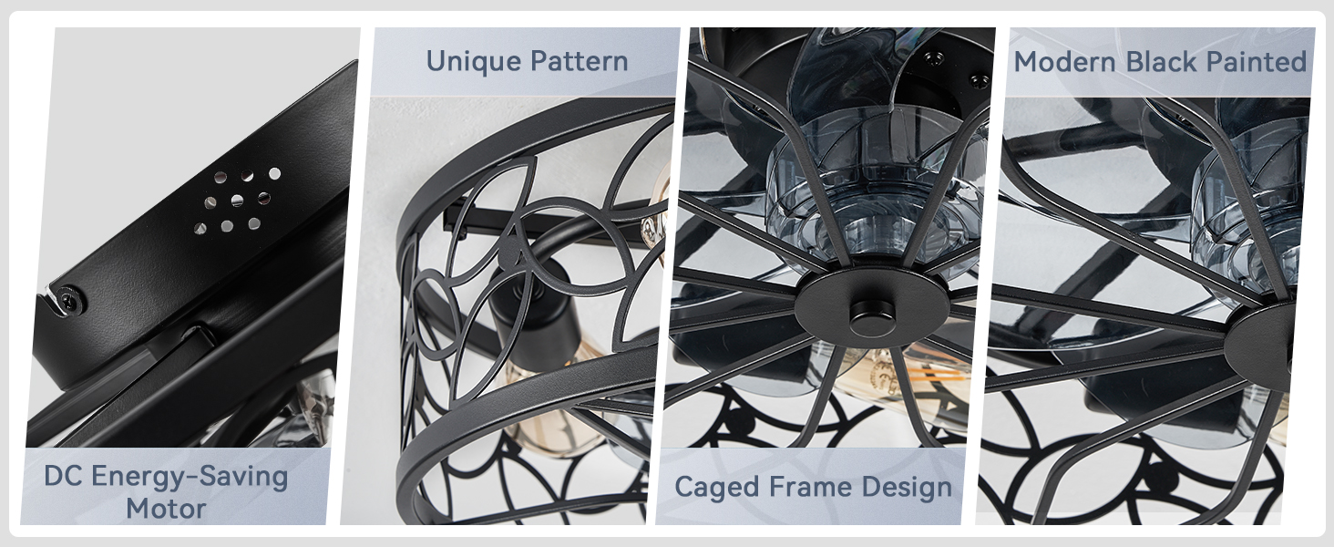 Caged Ceiling Fans with Lights (28)
