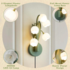  Vintage Plug in Wall Sconce, Cute Lily of Valley Wall Lamp 3 Color Temperatures Flower Wall Light Fixture with On/Off Switch for Hallway Bedroom Living Room Office Home Decor 