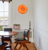 Modern Orange Donut Lamp, Plug-in Bedside Lamp Or Plug-in Wall Sconces, Creative Atmosphere Orange Light for Kids Room, Reading Room Or Warm Decoration 