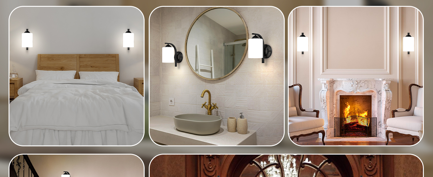 Wall Sconces Lights Lamp for Bedroom Bathroom (9)