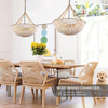 Bohemia Wood Beaded Chandelier Boho Chandelier Bristol Wood Bead Chandelier Beaded Light Fixture for Dining Living Room,Bedroom, Hallway, Entryway 5-Light 