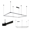 LLED Billiard Pool Table Light, Non-Flickering & Evenly Distributed Light Source, Adjustable Height & 360° Rotatable Light Angle for Billiards Room, Snooker Table, Kitchen Island 