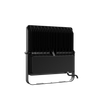 100W Modern Black Floodlight 5700K IP66 Waterproof Commercial Panel Light 80*150° Lighting Angle With Two Auto Dry Respirators