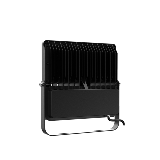 100W Modern Black Floodlight 5700K IP66 Waterproof Commercial Panel Light 80*150° Lighting Angle With Two Auto Dry Respirators