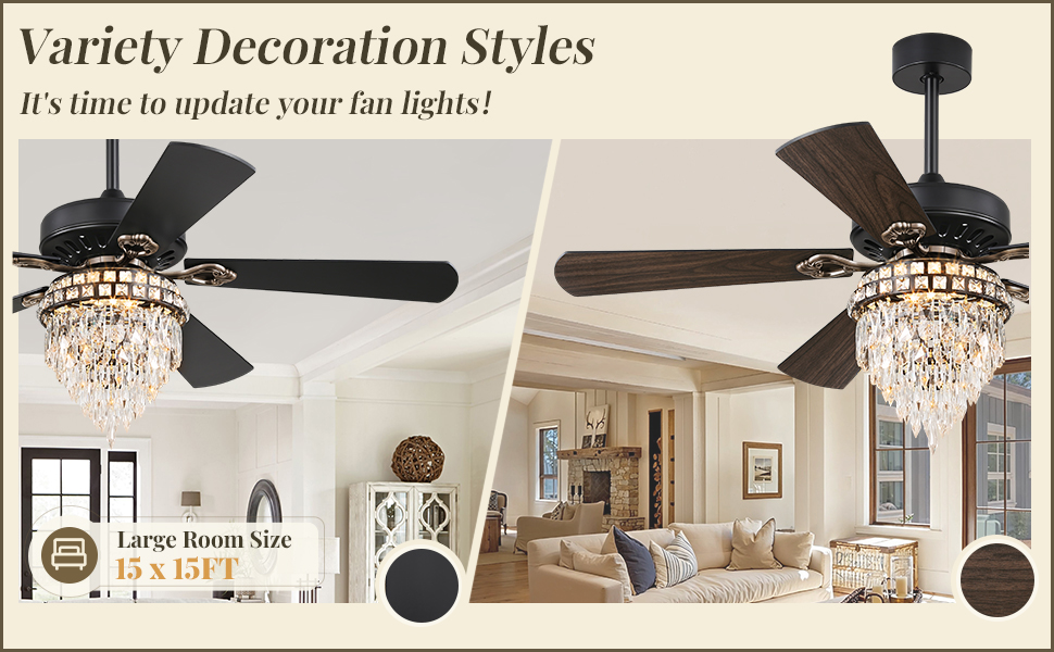 Farmhouse Fandelier Ceiling Fan with Light (4)