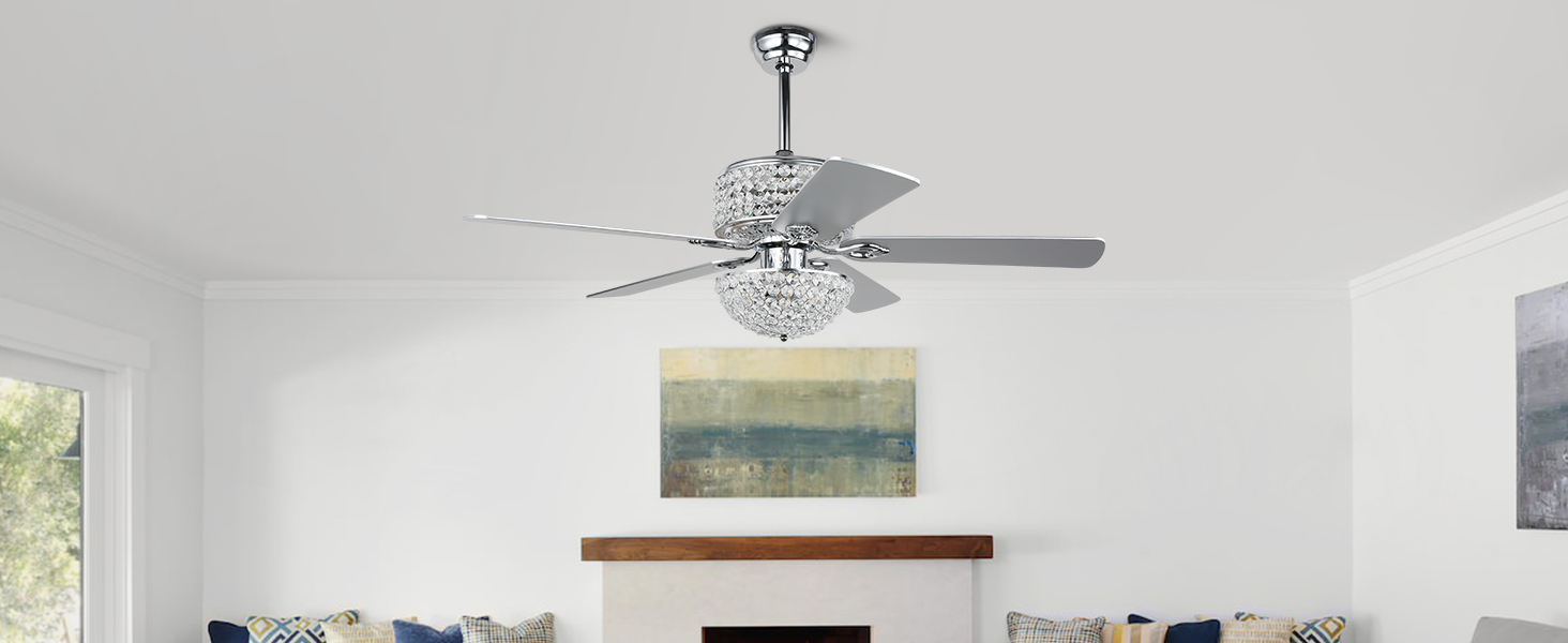 Crystal Ceiling Fan with Lights (28)